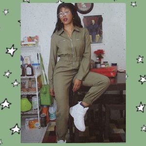 Green Chambray Boiler Suit